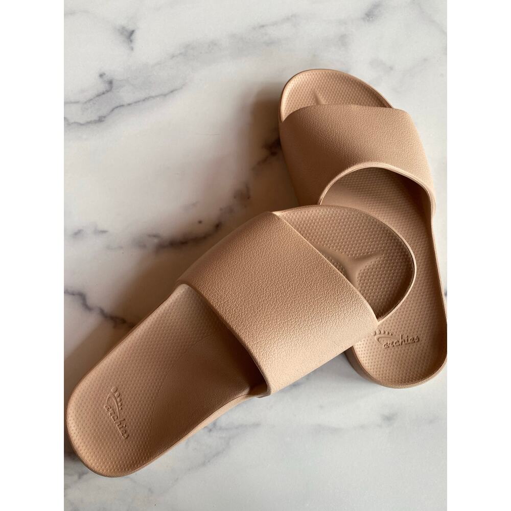 Archies Support Slides Tan Women's Size 7 - Picture 2 of 7